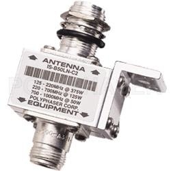 PolyPhaser Protector Coaxial Clase N RF Hembra - RF Hembra, Acero Inoxidable 