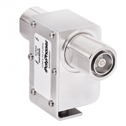 PolyPhaser Protector Coaxial Clase N RF Hembra - RF Hembra, Acero Inoxidable 