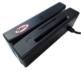 POSline LM2230CU Lector de Banda Magnética, USB, Track I, II y III, Negro 