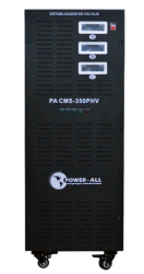 Regulador Power-All CMS-350PHV, 50.000W, 50 kVA, Entrada 277 - 480V, Salida 277 - 480V, 3 Salidas 