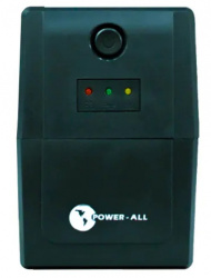 No Break Power-All MG+15-650-UN Línea Interactiva, 480W, 650VA, Entrada 85V - 150V, Salida 102V - 132V, 4 Salidas 