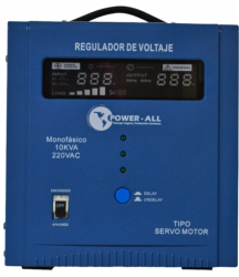 Regulador Power-All SMS 103P, 3kW, 3.000VA, Entrada 120V, Salida 120V, 8 Salidas 