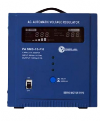 Regulador Power-All PA SMS 115PHV, 15kW, 15kVA, Entrada 220V, Salida 220V, 1 Salida 