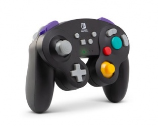 PowerA Control Inalámbrico Game Cube Style, Negro, para Nintendo Switch 