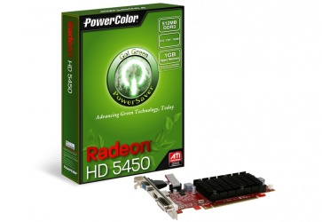 PowerColor AX5450 512MK3-SH, 512MB DDR3, DVI, VGA, HDCP, PCI Express 2.1 