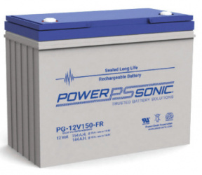 Power Sonic Batería de Respaldo UL PG-12V150 FR, 12V, 154Ah, para Alarmas de Incendio 