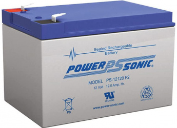 Power Sonic Batería de Respaldo UL F2, 12V, 12Ah, para Alarmas de Incendio 