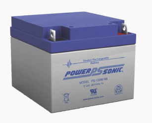 Power Sonic Batería de Respaldo UL, 12V, 26Ah, para Alarmas de Incendio 