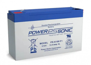 Power Sonic Batería para No Break PS-6100F2, 6V, 12Ah 