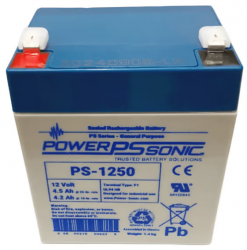 Power Sonic Batería de Reemplazo para No Break PS1250F1SYS, 12V, 4.5Ah 