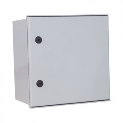 Precision Gabinete de Poliéster para Exteriores, 40 x 40 x 20cm, Gris 