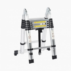 Escalera Telescópica Precision PST-H10-002, Aluminio, 1.9 Metros, hasta 150kg 