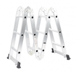 Escalera Convertible Precision PST-H10-003, Aluminio, 3.5 Metros, 14 Peldaños, hasta 150Kg 