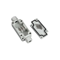 Precision Caja de Conexión Exterior PST-PBT-3P, para 3 Líneas, Blanco 