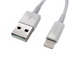 Premiertek Cable Lightning Macho - USB A Macho, 1 Metro, Blanco 