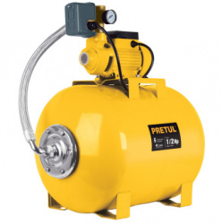 Pretul Bomba Hidroneumática HIDR-1/2X50P, 2400L/h, 50L, 20PSI, Naranja 