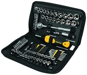 Pretul Estuche de Herramientas SET-85, 83 Piezas, Negro/Cromado 