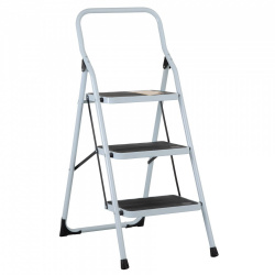 Escalera Tubular Pretul ESTU-3P, Acero, máx.1.2 Metros, 3 Peldaños, hasta 150Kg 