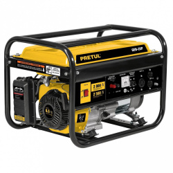 Pretul Generador de Gasolina Portátil GEN-25P, 2500W, 120 - 240V, 15 Litros, Negro/Amarillo 