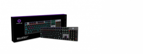 Teclado Gamer Primus Ballista 90T, Teclado Mecánico, Switch Primus Red, Alámbrico, Negro/Gris (Español) 