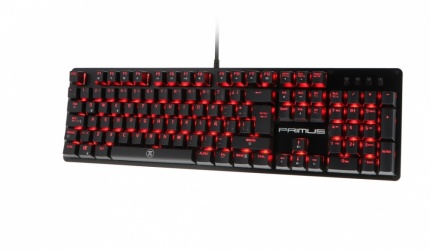 Teclado Gamer Primus BALLISTA 100T LED Rojo, Teclado Mecánico, Switch Rojo Primus, Alámbrico, Negro (Español) 