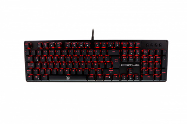 Teclado Gamer Primus Ballista 100T LED Rojo, Teclado Mecánico, Switch Red Primus, Alámbrico, Negro (Español) 