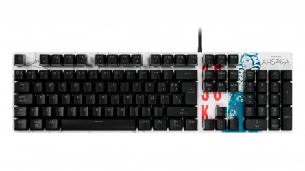Primus Teclado Gamer BALLISTA90T ASHOKA, Mecánico, Switch Red, Alámbrico, Blanco/Negro (Español - España) 