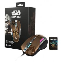 Mouse Gamer Primus Óptico Gladius 12400T Mandalorian, Alámbrico, USB, 12.400DPI, Multicolor 