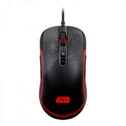 Mouse Gamer Primus Gaming Darth Vader 12400T Óptico, USB, 12.400DPI, Negro/Rojo 
