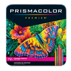 Prismacolor Colores de Madera Premier, Caja Metálica, 72 Lápices 
