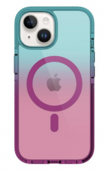 Prodigee Funda Safetee Flow para iPhone 15, Azul/Rosa 