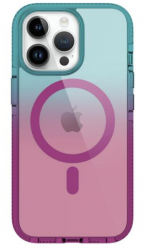 Prodigee Funda Safetee Flow para iPhone 15 Pro, Azul/Rosa 