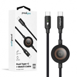 Prodigee Adaptador USB-C Macho - USB-C Macho, 1 Metro 