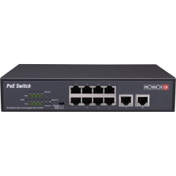 Switch Provision-ISR Gigabit Ethernet POES-08120C+2GI, 8 Puertos PoE 10/100Mbps + 2 Puertos 10/100/1000Mbps, 7 Gbit/s 