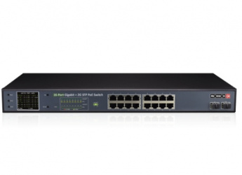 Switch Provision-ISR Gigabit Ethernet POES-16250GCL+2SFP, 16 Puertos 10/100/1000 Mbps + 2 Puertos SFP, 8000 Entradas - Administrable 
