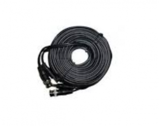 Provision-ISR Cable Coaxial para Video, Macho - Macho, 20 Metros, Negro 