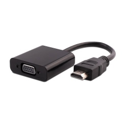Provision-ISR Adaptador HDMI Macho - VGA Hembra, Negro 