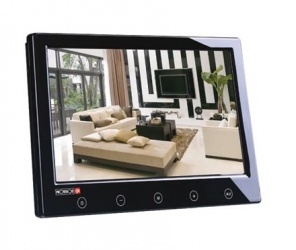 Provision-ISR Monitor Plano LCD 9'' PR-TFT9D para Videovigilancia, 2 Entradas de Video, 800 x 480 Pixeles, Negro 