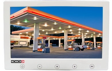 Provision-ISR Monitor Plano LCD 9'' PR-TFT9D para Videovigilancia, 2 Entradas de Video, 800 x 480 Pixeles, Blanco 