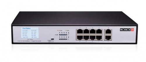 Switch Provision-ISR POES-08120GC+2GI, 8 Puertos Gigabit Ethernet 10/100/1000 8 x PoE Activo 120W, 20 Gbit/s, 2000 Entradas, No Administrado  