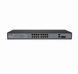 Switch Provision-ISR PoES-16250C+2Combo, 16 Puertos Fast Ethernet 10/100 16 x PoE Activo 250W, 2 Puertos SFP, 7.2 Gbit/s, 16000 Entradas, No Administrado  
