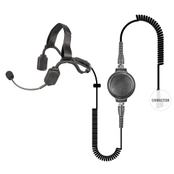 Pryme Auricular con Micrófono, Negro, para Motorola 