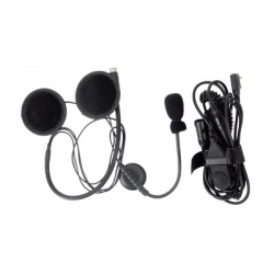 Pryme Auricular con Micrófono para Radio SPM-801B, Negro, para Kenwood 