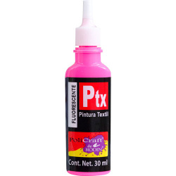 PTX Pintura Textil para Arte, 30ml, Fluorescente Rosa No. 506 