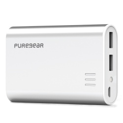 Cargador Portátil PureGear PureJuice, 10.400mAh, Plata 