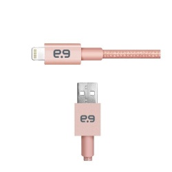 Pure Gear Cable USB A Macho - Lightning Macho, 23cm, Rosa - para iPod/iPhone/iPad 