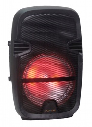 QFX Bafle AV-8, Bluetooth, Inalámbrico/ Alámbrico, 3500W RMS, USB, Negro 