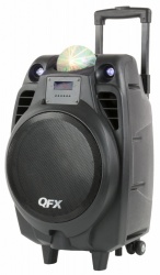 QFX Bafle con Subwoofer PBX-61104, Bluetooth, Alámbrico/Inalámbrico, 2600W PMPO, USB, Negro 