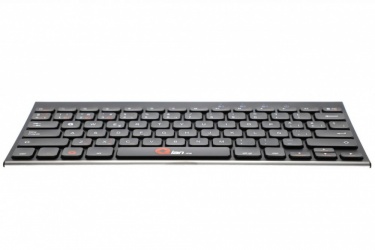 Teclado Qian SHEJI Compacto, Inalámbrico, Bluetooth, Negro (Español) 