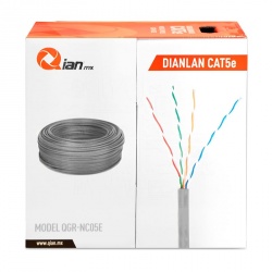 Qian Bobina de Cable Ethernet Cat5e, UTP, 305 Metros 